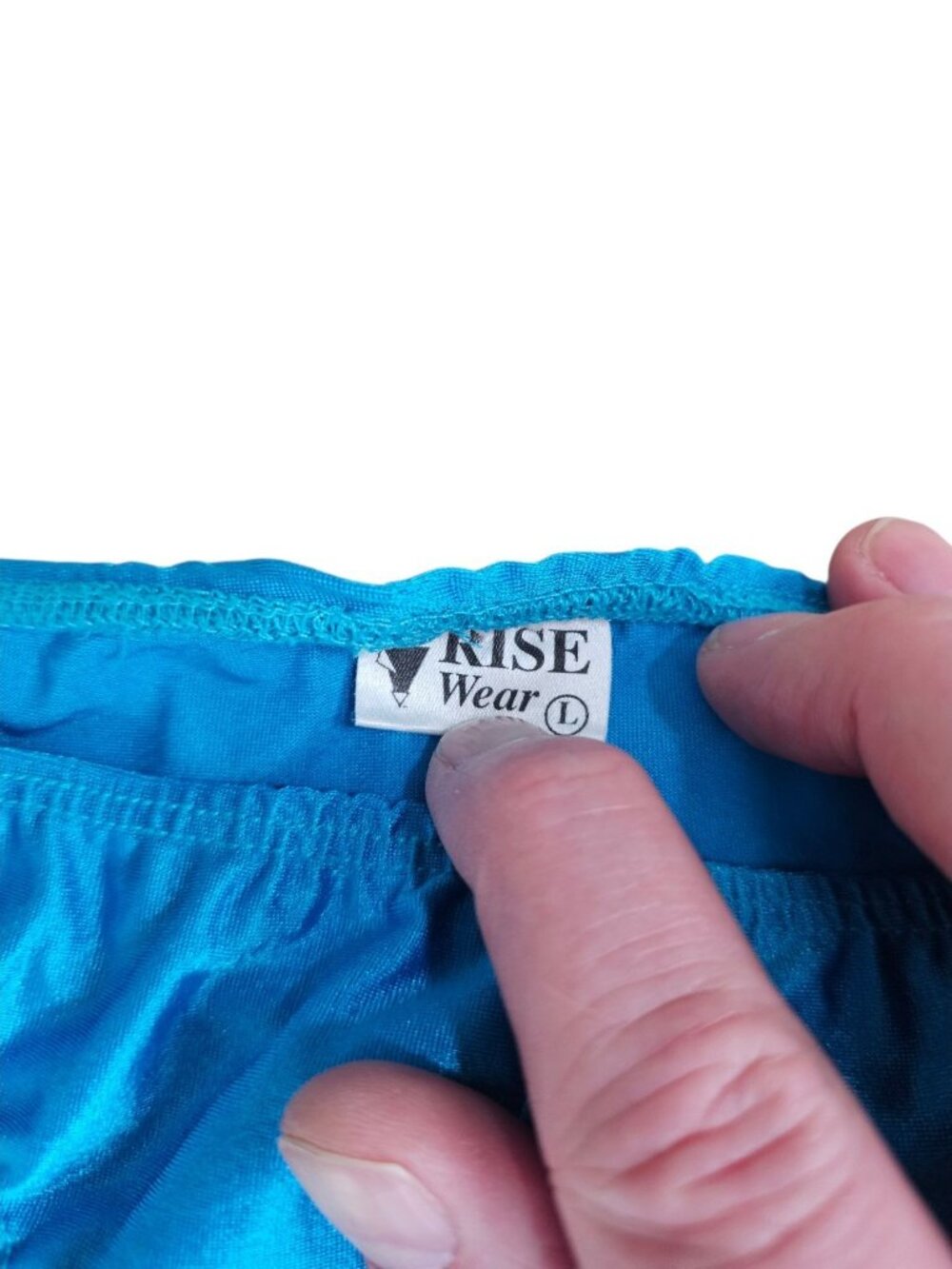 RISE Wear Mens Large Posing Swim Brief Blue Shiny Spandex International Male - Picture 4 of 4